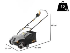Aérateur Scarificateur électrique Alpina ASC 1.3 E - Puissance 1.300 Watts - Largeur De Coupe 32 Cm