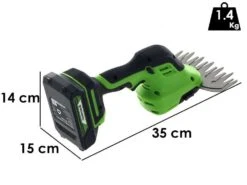 Cisaille à Batterie Pour Pelouse Greenworks G24SHT Sur Perche - Kit Batterie De 24V/2.0Ah Et Chargeur