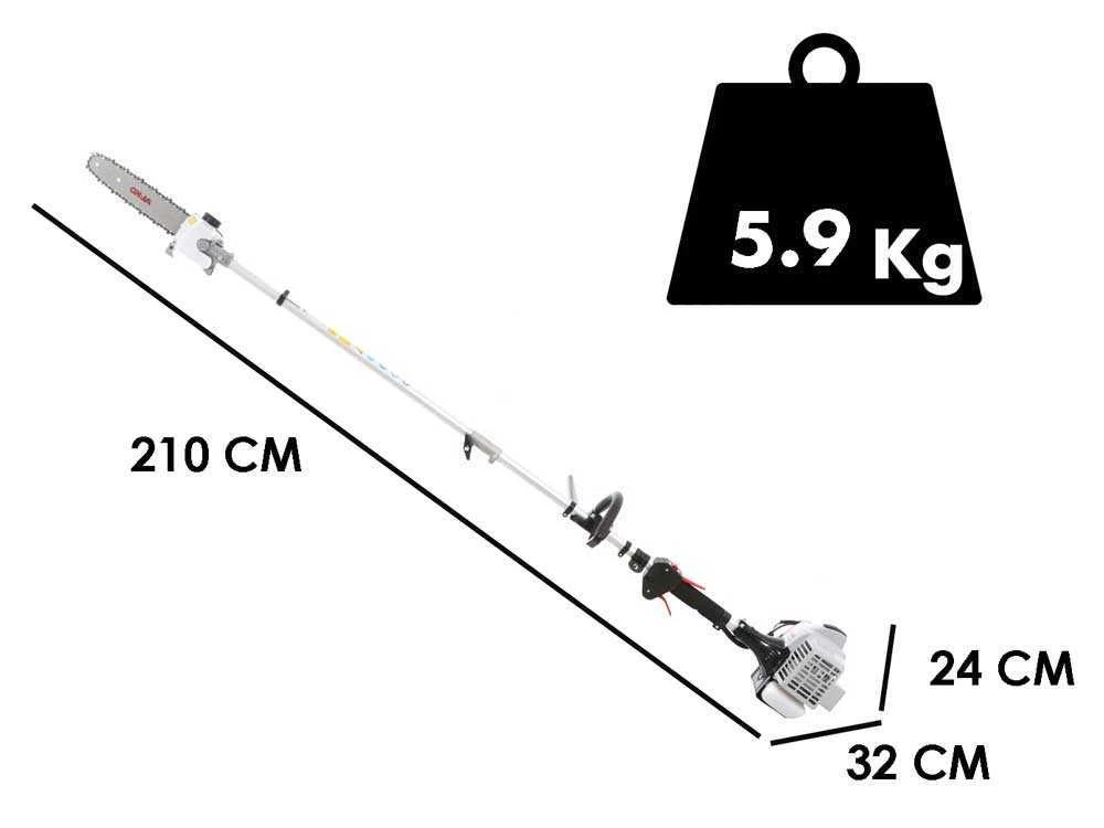 Débroussailleuse Multifonctions Avec Taille-haies Et élagueuse Thermique AL-KO BC 260 MT - Avec Moteur De 26 Cm3 3 Débroussailleuse Multifonctions Avec Taille-haies Et élagueuse Thermique AL-KO BC 260 MT - Avec Moteur De 26 Cm3 – Image 3