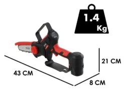 Élagueuse Manuelle électrique à Batterie Blue Bird CS 22-06 - 2 Batteries De 16.8V - 2.5Ah