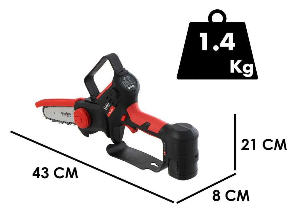 Élagueuse Manuelle électrique à Batterie Blue Bird CS 22-06 - 2 Batteries De 16.8V - 2.5Ah 1 Élagueuse Manuelle électrique à Batterie Blue Bird CS 22-06 - 2 Batteries De 16.8V - 2.5Ah