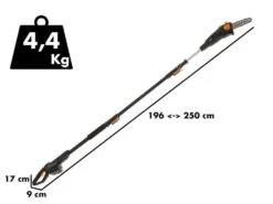 Élagueuse Sur Perche Télescopique à Batterie Multifonction Alpina AMT 20 Li - Batterie 20V 4Ah