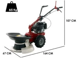 Motofaucheuse Rotative Thermique à Roues Tractée Eurosystems RS210 - Loncin 196 OHV
