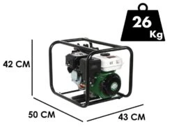 Motopompe Thermique Greenbay GB-HPWP 50 - Grande Hauteur D'élévation - Avec Raccords De 50/40/40 Mm