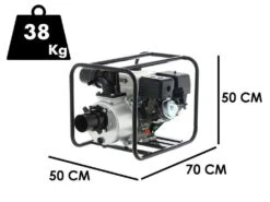Motopompe Thermique Greenbay GB-WP 100 - Avec Raccords De 100 Mm