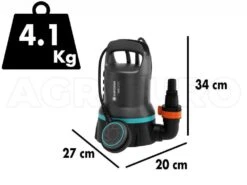 Pompe Immergée Pour Eaux Claires Gardena 9000 Art. 9030-20