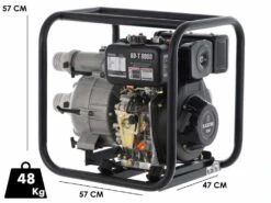 Pompe Thermique Diesel Blackstone BD-T 8000 Pour Eaux Usées Sales Avec Raccords 80 Mm - Euro 5