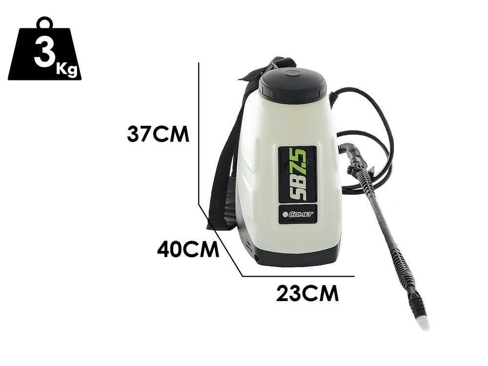 Pulvérisateur Porté à Batterie Comet SB7.5 - 12.6V Et 3.4Ah 1 Pulvérisateur Porté à Batterie Comet SB7.5 - 12.6V Et 3.4Ah
