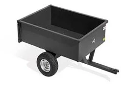 Remorque Tractée En Acier Pour Autoportée 122x86, Roues Grand Format