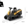 Rider Tracteur Tondeuse Stiga SWIFT 372e - Batteries EPower - Largeur De Coupe 72 Cm