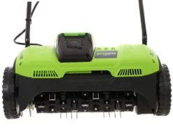 Scarificateur à Batterie Greenworks G40DT35 - Bac De Récolte - SANS BATTERIE NI CHARGEUR -Entretien Du Jardin scarificateur batterie greenworks g40dt35 bac de rcolte sans batterie ni chargeur rotor ressorts 23395 6 1589209925 IMG 5eb96b45751c4