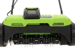 Scarificateur à Batterie Greenworks G40DT35 - Bac De Récolte - SANS BATTERIE NI CHARGEUR -Entretien Du Jardin scarificateur batterie greenworks g40dt35 bac de rcolte sans batterie ni chargeur rotor ressorts 23395 6 1589209925 IMG 5eb96b4578355