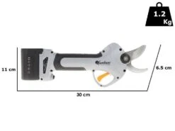 Sécateur électrique De Taille à Batterie Volpi KV380 - 2 Batteries De 21,6 V Et 2,5 Ah