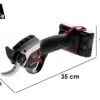 Sécateur électrique De Taille Zanon ZM 40 - Coupe 40 Mm - 2 Batteries De 2.5Ah/21V Max