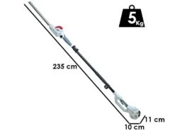 Taille-haie Sur Perche Télescopique à Batterie IKRA IATHS 40/43 - Lameir De 48 Cm SANS BATTERIE NI CHARGEUR