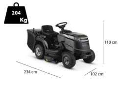 Tondeuse Autoportée Alpina AT4 98 HA Avec Boîte Hydrostatique Et Bac De Ramassage 240 L