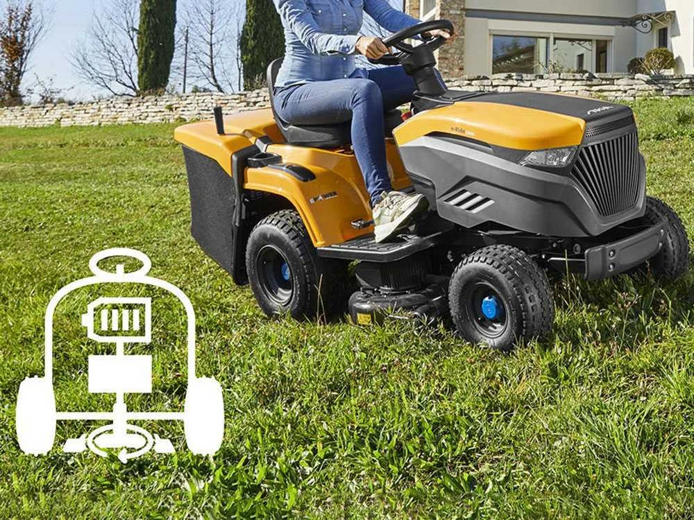 Tondeuse Autoportée à Batterie Stiga E-Ride S300 - Moteur électrique à Batterie 48V/30Ah 10 Tondeuse Autoportée à Batterie Stiga E-Ride S300 - Moteur électrique à Batterie 48V/30Ah – Image 10