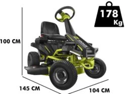Tondeuse Autoportée Sur Batterie Ryobi RY48RM76A - Moteur électrique à Batterie 48V/50Ah - Coupe De 76cm - 2en1 -Entretien Du Jardin tondeuse autoporte sur batterie ryobi ry48rm76a moteur lectrique batterie 48v 50ah coupe de 76cm 2en1 tracteur tondeuse batterie ryobi ry48rm76a 35274 1 1655363029 IMG 62aad5d59f7e1