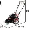 Tondeuse Débroussailleuse Thermique FLO SPEED 7 BS - Avec Moteur Briggs&Stratton 675 EXi De 163 Cm3
