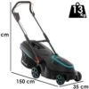 Tondeuse à Gazon Sur Batterie Gardena PowerMax 37/36V P4A - 4ah - 37 Cm