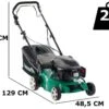 Tondeuse à Gazon Tractée GreenBay GB-LM 42 S - 3 En 1 - Moteur Thermique Y145V OHV De 145cc