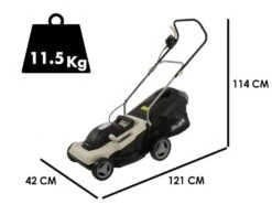 Tondeuse électrique BlackStone B-ELM 38 - 1800W - Tondeuse Avec Lame De 38 Cm