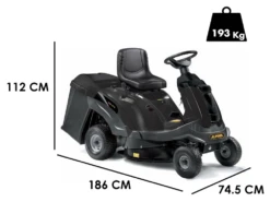 Tondeuse Rider Autoportée Alpina AT2 72A - Moteur 11.5 HP Cylindrée 352 Cc - Bac De Ramassage
