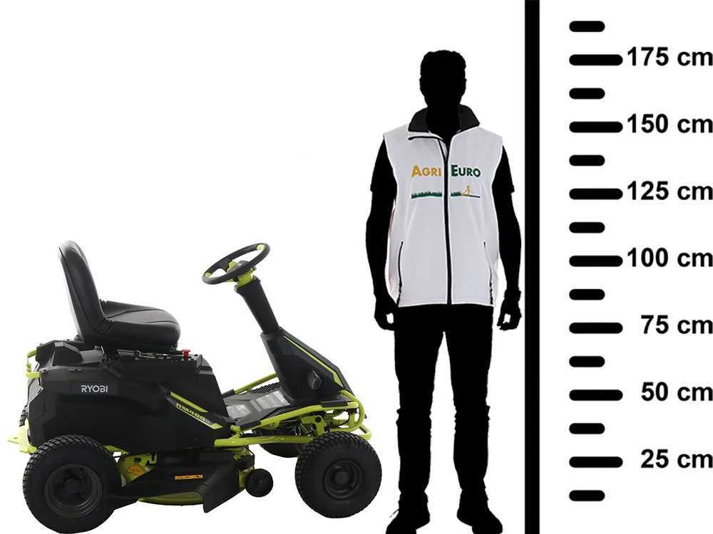 Tracteur Tondeuse à Batterie Ryobi RM480E - Coupe Mulching - Éjection Latérale - 4 X 12V Au Plomb Liquide 2 Tracteur Tondeuse à Batterie Ryobi RM480E - Coupe Mulching - Éjection Latérale - 4 X 12V Au Plomb Liquide – Image 2