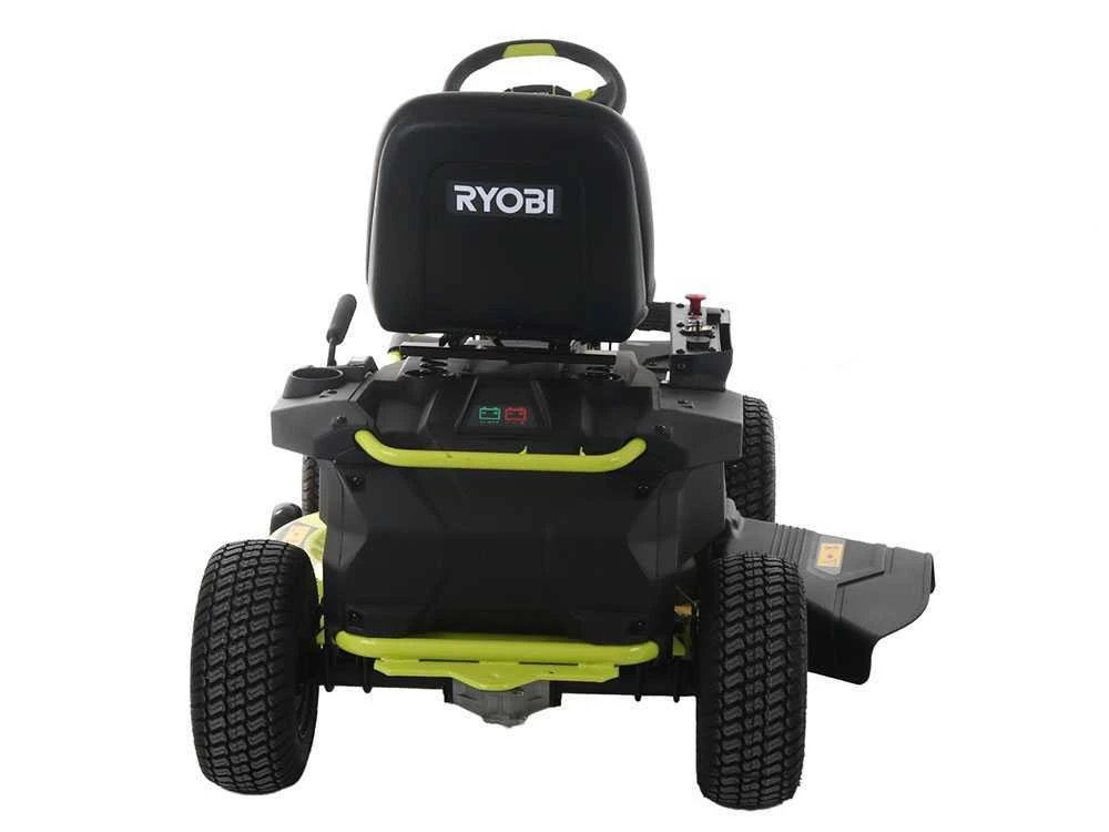 Tracteur Tondeuse à Batterie Ryobi RM480E - Coupe Mulching - Éjection Latérale - 4 X 12V Au Plomb Liquide 15 Tracteur Tondeuse à Batterie Ryobi RM480E - Coupe Mulching - Éjection Latérale - 4 X 12V Au Plomb Liquide – Image 15