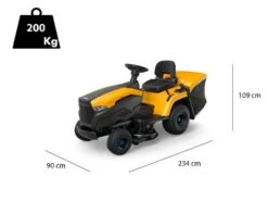 Tracteur Tondeuse à Batterie Stiga Estate 384e - Bac De Ramassage - Puissance 48V/30Ah